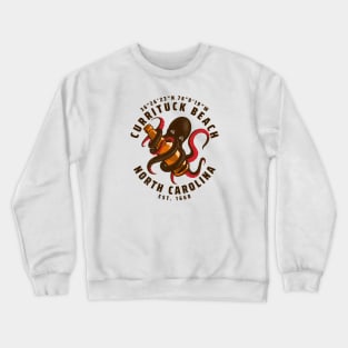 Currituck Beach, NC Octopus Summer Vacation Crewneck Sweatshirt